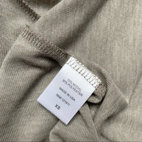 Revolve LNA Ribbon Tee Top T-Shirt Asymmetric Hem Short Sleeve Tie up Sides XS - Picture 13 of 16